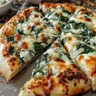 Spinach Grilled Chicken Alfredo Pizza